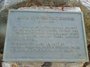 Trivelpiece Placque in Campground